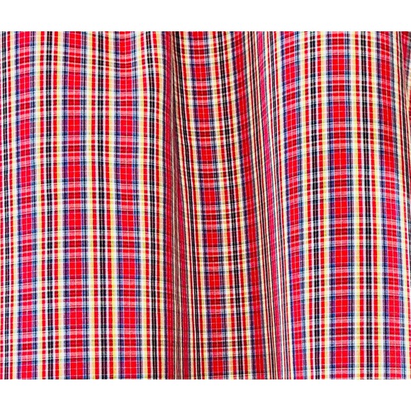 Ralph Lauren Blake Men's XXL Red Plaid‎ Button Down Shirt 100% Cotton Preppy - Picture 8 of 12